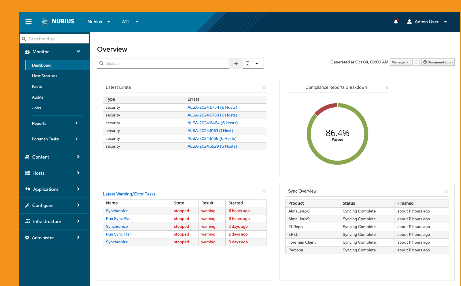 Nubius Lifecycle Manager Portal